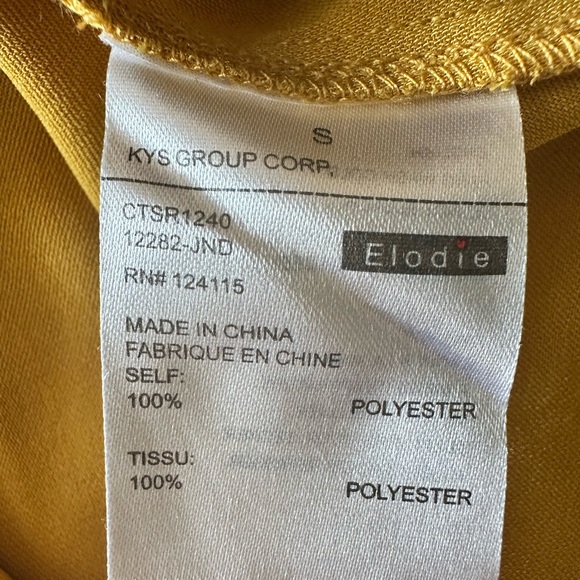 Elodie (Nordstrom) Mustard Blazer Blouse - Picture 4 of 4